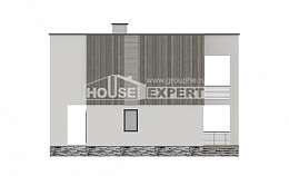 150-017-П Проект двухэтажного дома, простой коттедж из арболита Лахденпохья, House Expert