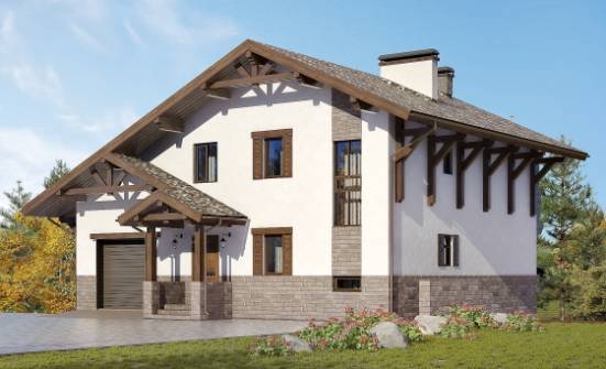 305-002-П Проект трехэтажного дома с мансардой, уютный домик из кирпича Кондопога | Проекты домов от House Expert