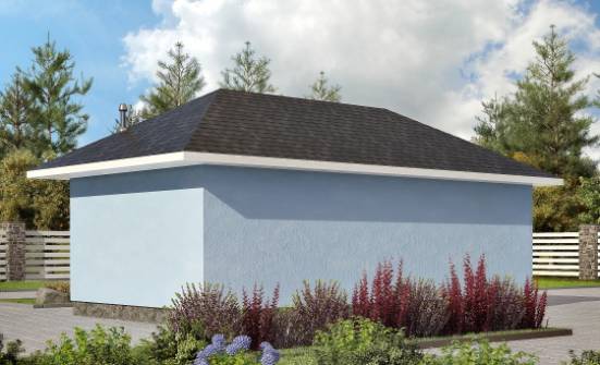040-001-Л Проект гаража из пеноблока Лахденпохья | Проекты домов от House Expert
