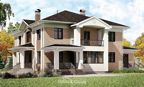 520-001-П Проект трехэтажного дома, огромный дом из керамзитобетонных блоков Кондопога | Проекты домов от House Expert