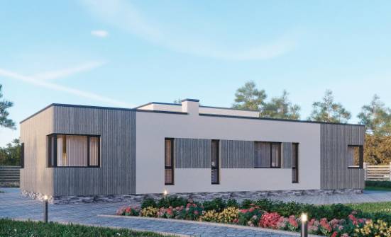 175-001-Л Проект одноэтажного дома, компактный загородный дом из арболита Питкяранта | Проекты одноэтажных домов от House Expert